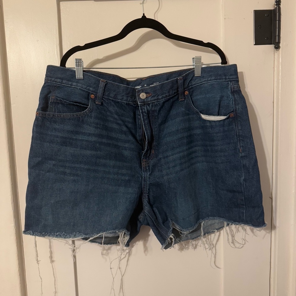 Old Navy High Rise Dark Wash Jean Shorts
